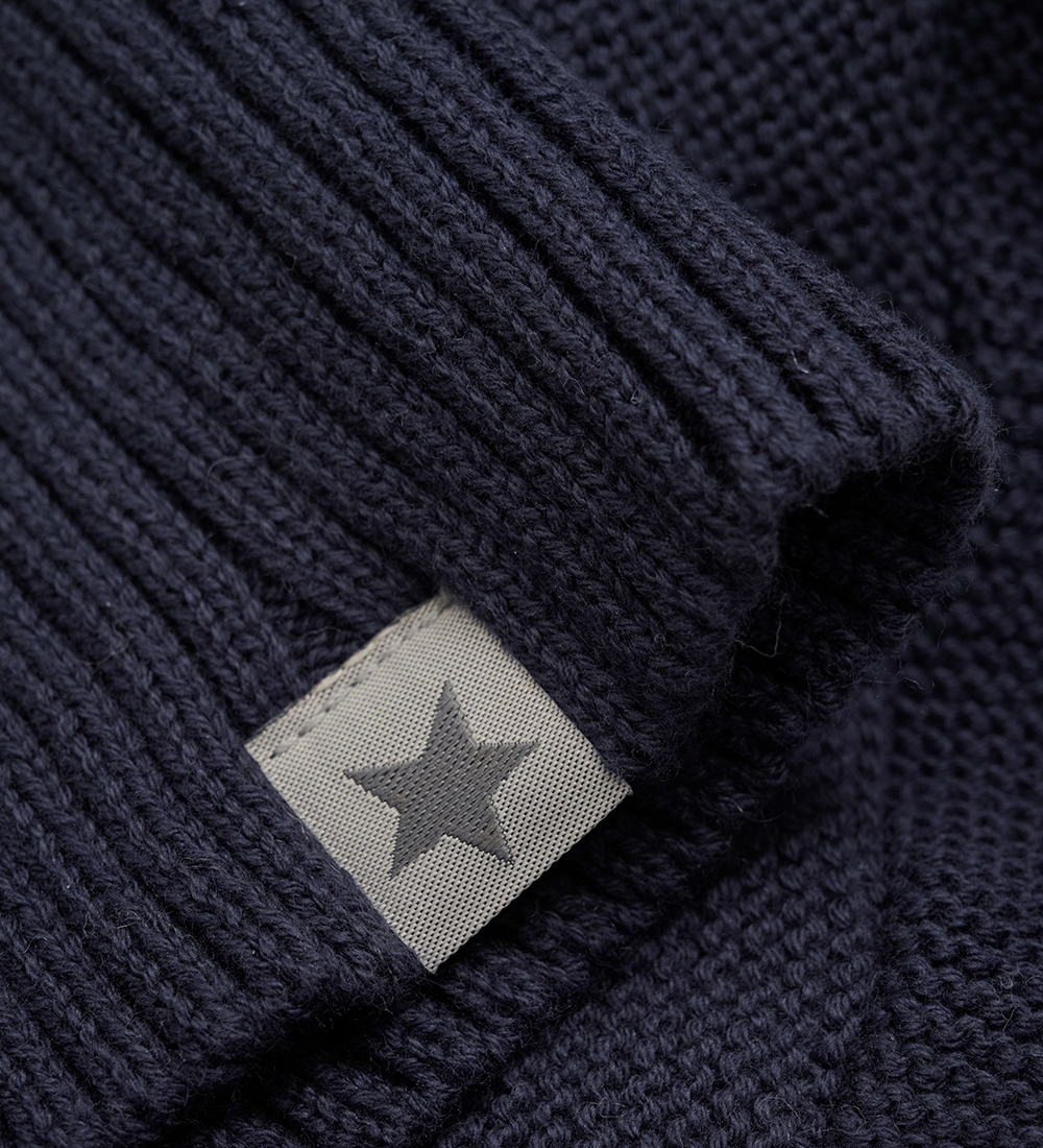 Huttelihut Balaclava - Single Layer - Navy w. Pom-Pom