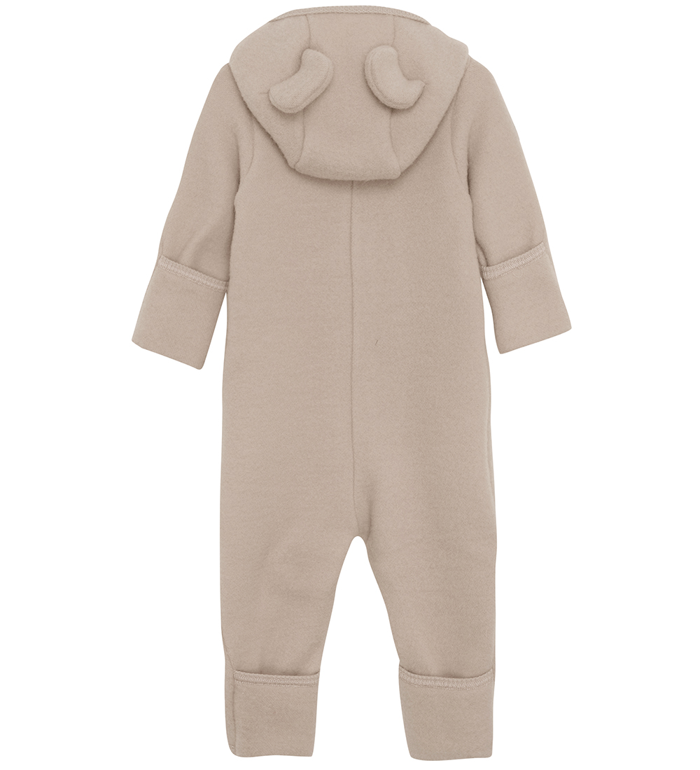Huttelihut Pramsuit - Wool - Dust Melange w. Ears