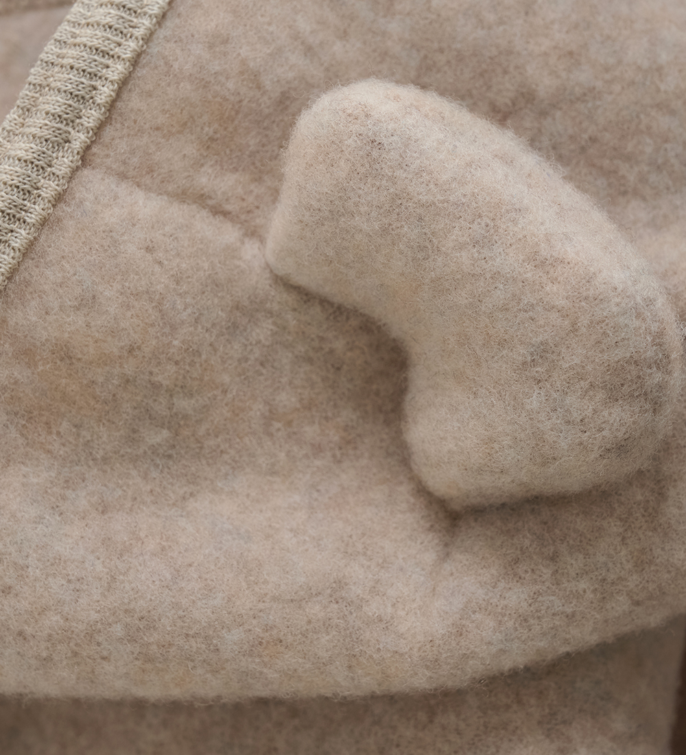 Huttelihut Pramsuit - Wool - Dust Melange w. Ears
