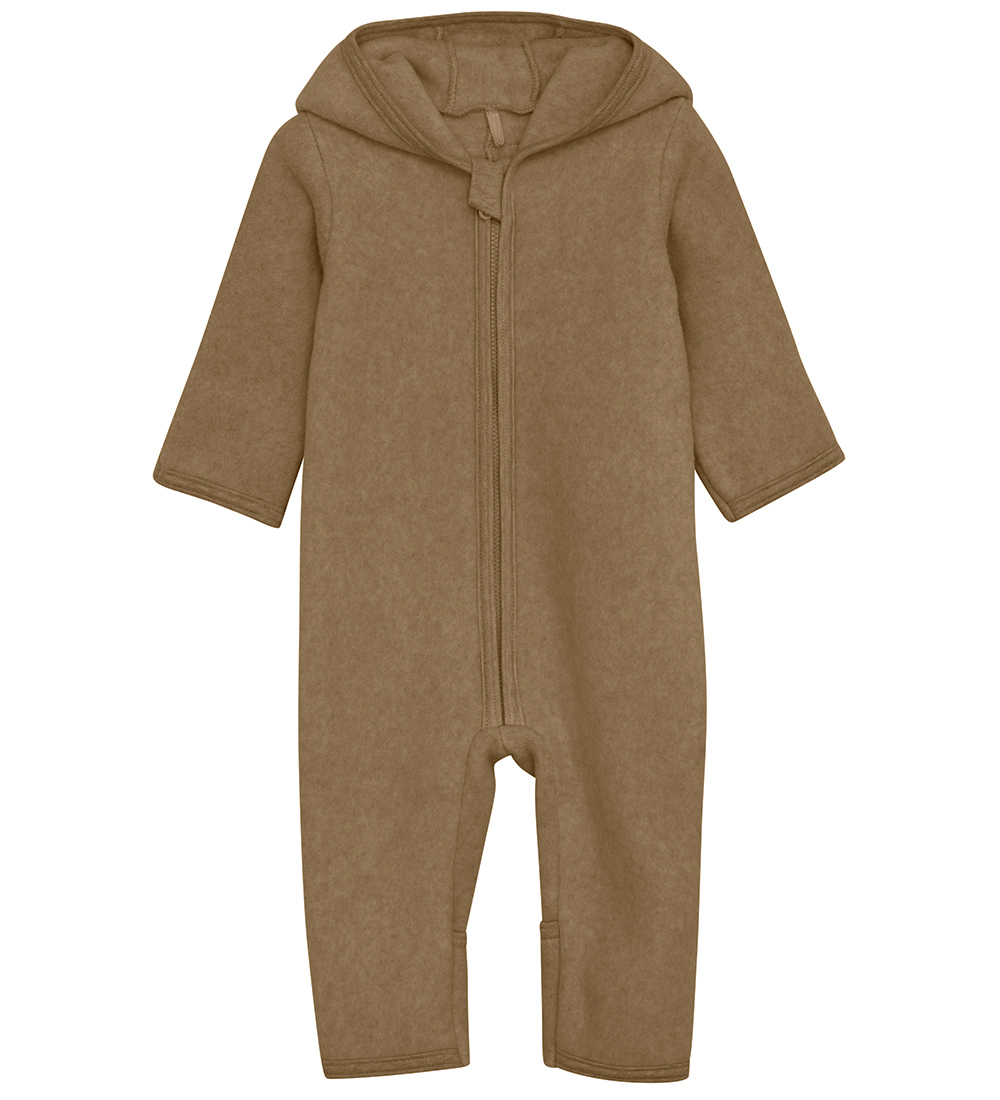 Huttelihut Pramsuit - Fleece - Molé Melange w. Ears