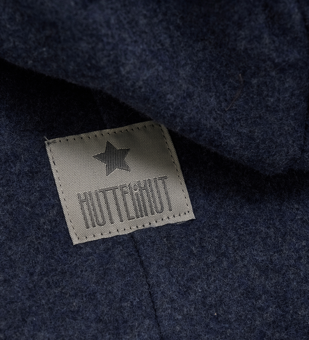 Huttelihut Pramsuit - Fleece - Navy Melange w. Ears
