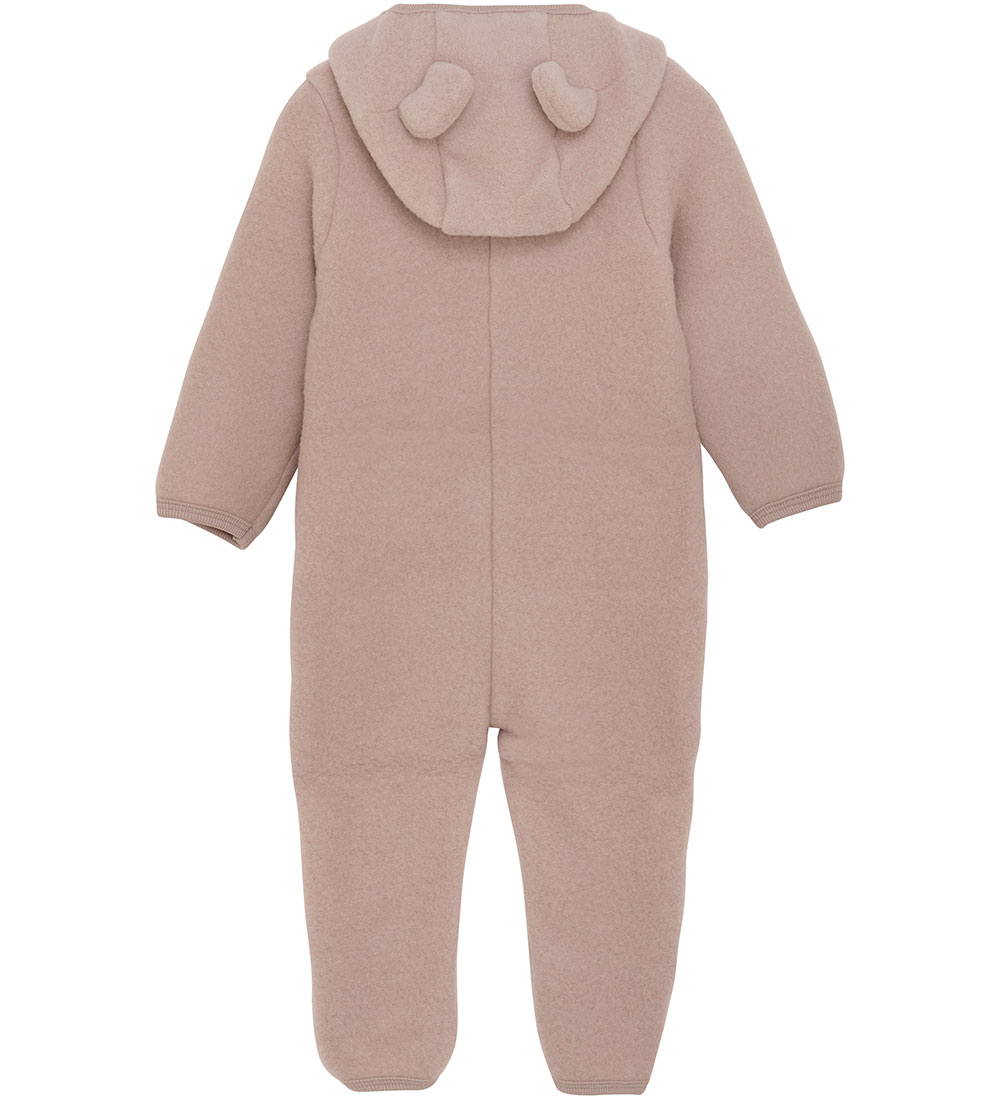 Huttelihut Pramsuit - Wool - Mahogany Rose w. Ears