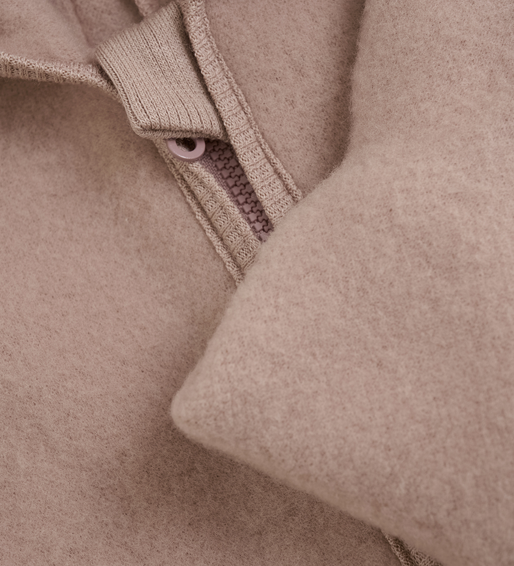 Huttelihut Pramsuit - Wool - Mahogany Rose w. Ears