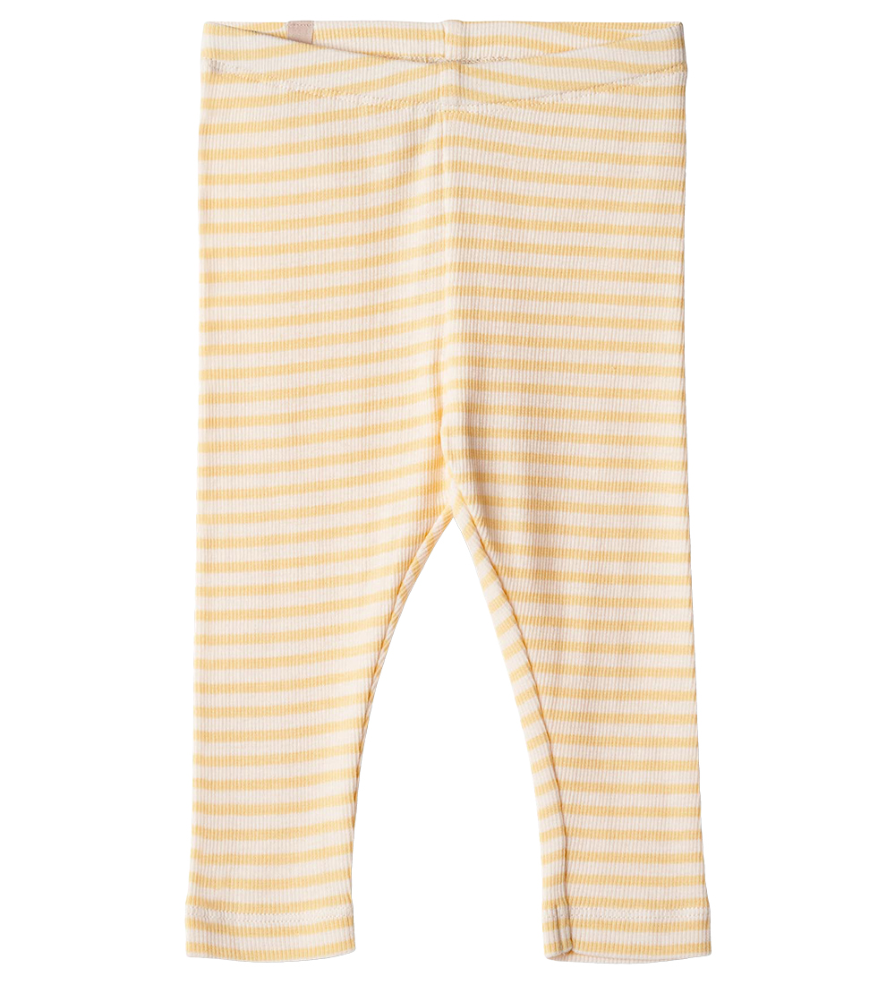 Wheat Leggings - Rib - Jules - Pale Apricot Stripe