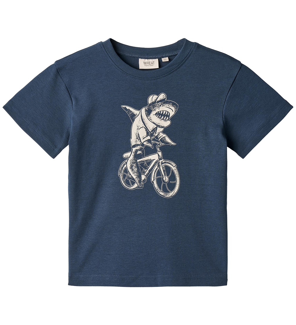 Wheat T-skjorte - Kristian - Blue Waves