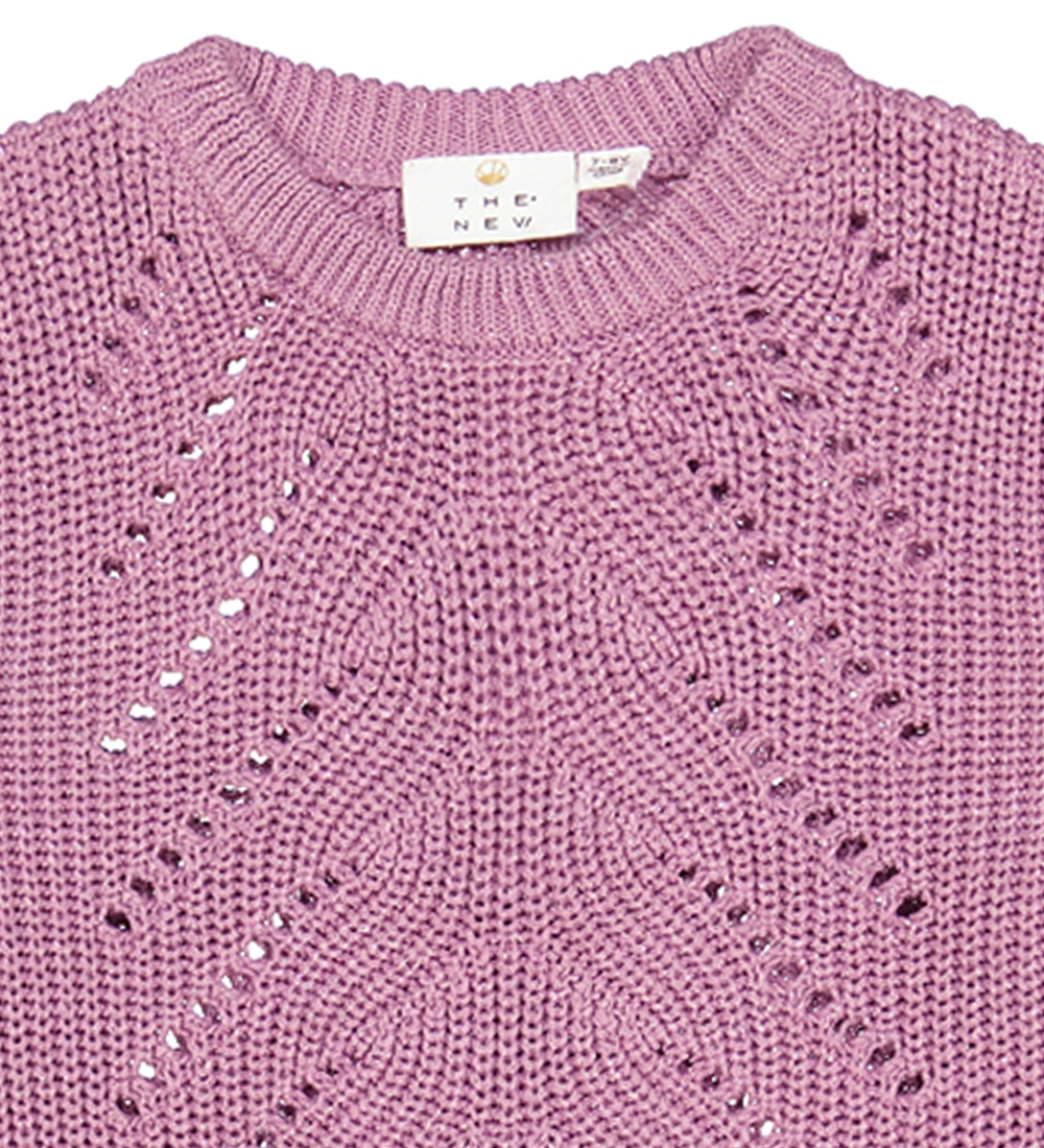 The New Bluse - Strick - TnJiva - Lavender Herb m. Glitzer