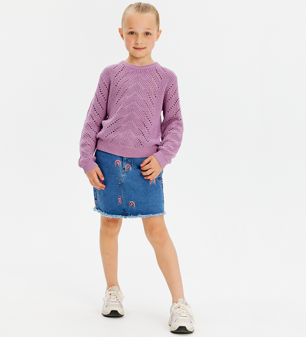 The New Bluse - Strick - TnJiva - Lavender Herb m. Glitzer