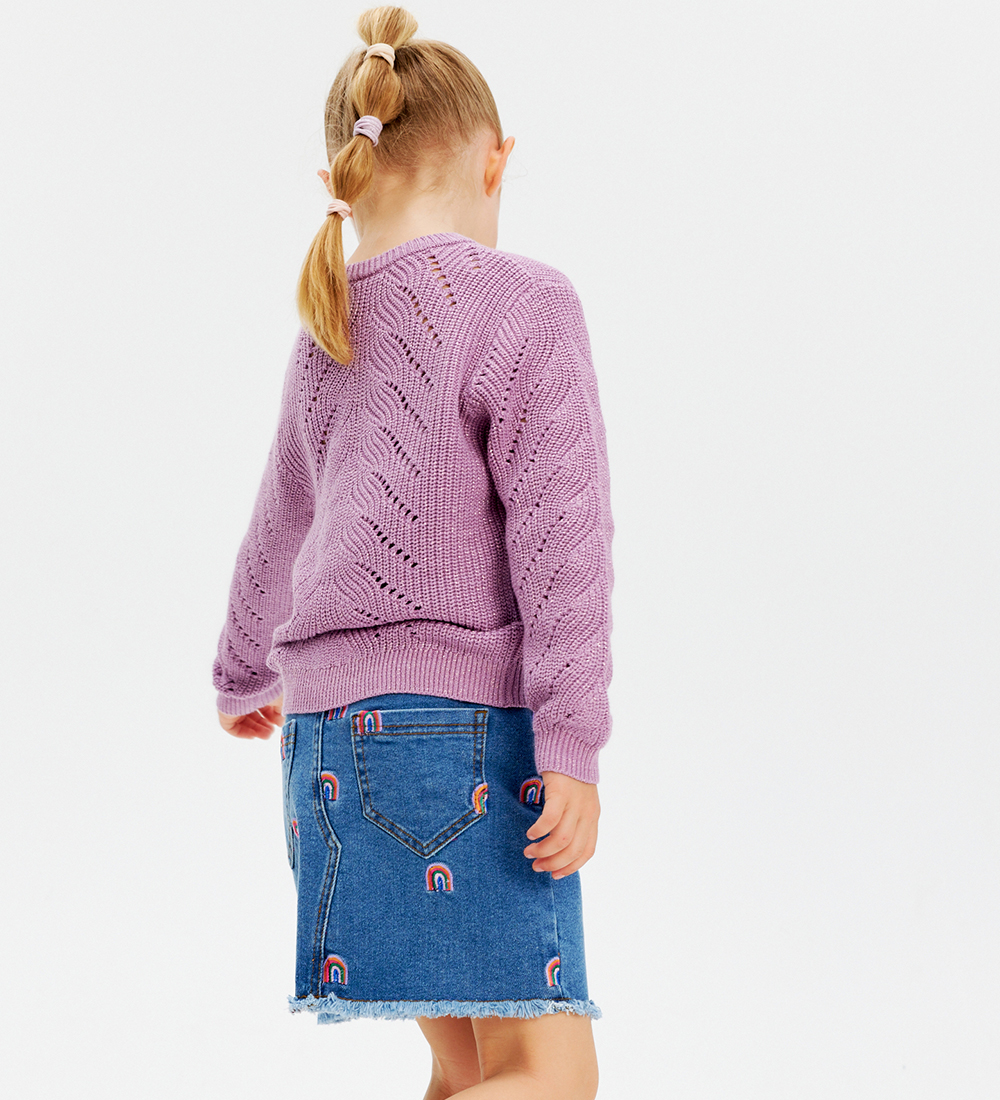 The New Bluse - Strick - TnJiva - Lavender Herb m. Glitzer