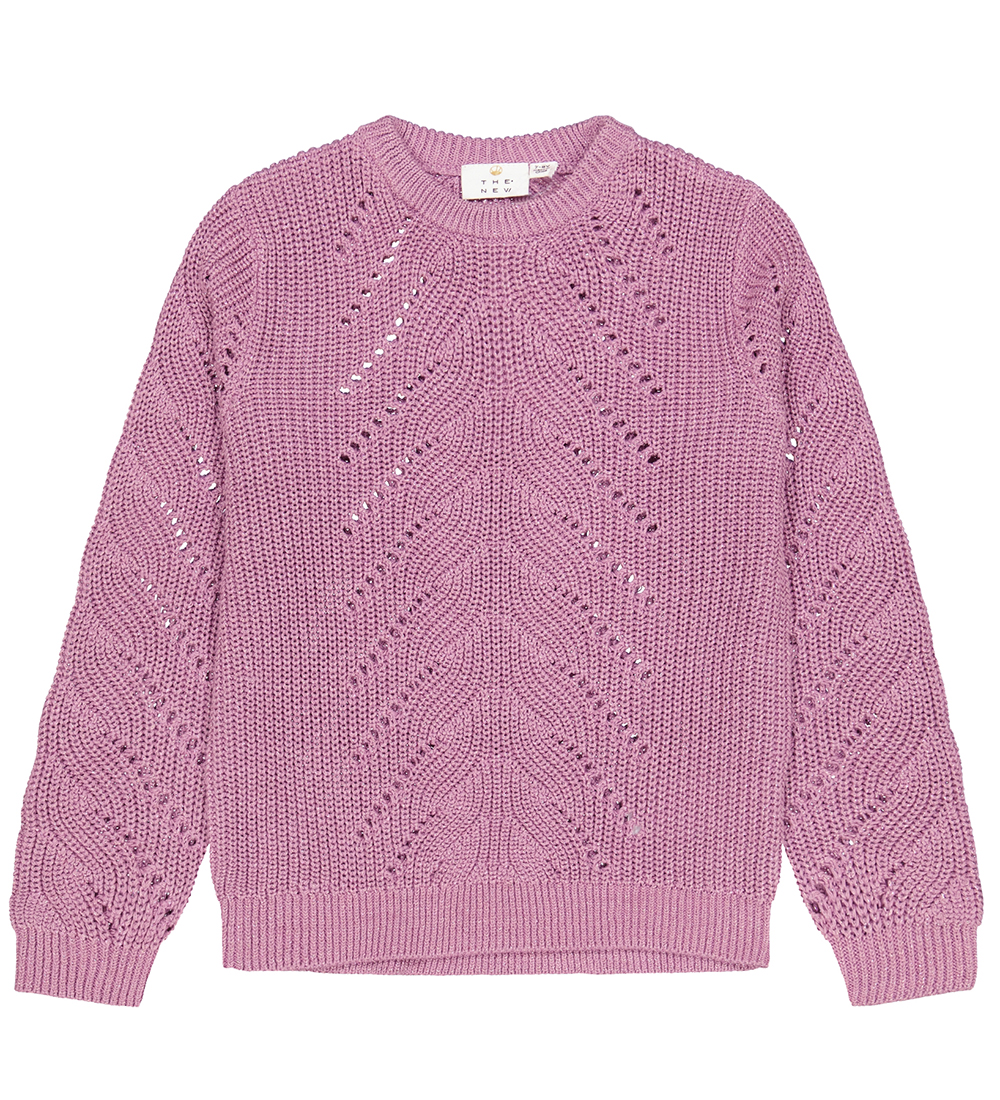 The New Bluse - Strick - TnJiva - Lavender Herb m. Glitzer
