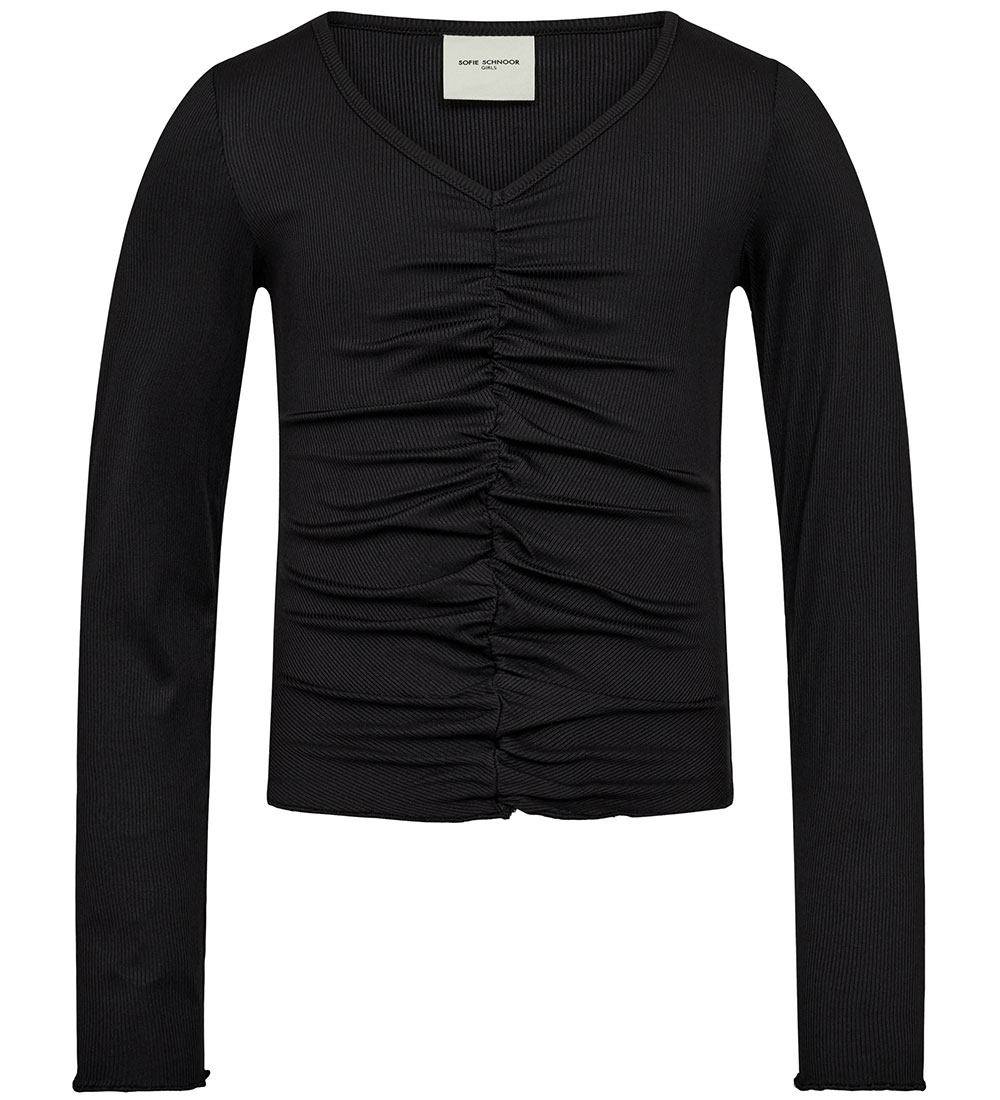 Sofie Schnoor Blouse - Rib - Black