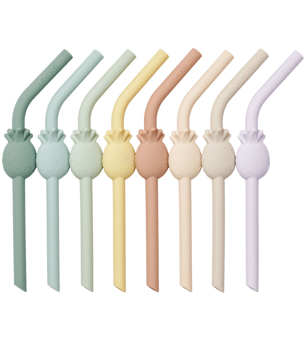 Liewood Straws - Carlson Pineapple - 8-Pack - Pale Tuscany Multi