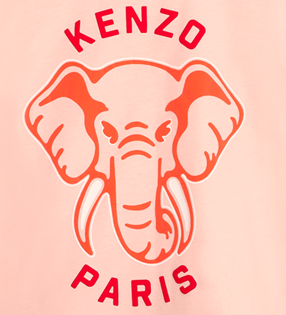 Kenzo Stuttermabolur - Blæður Bleikt M. Fíll
