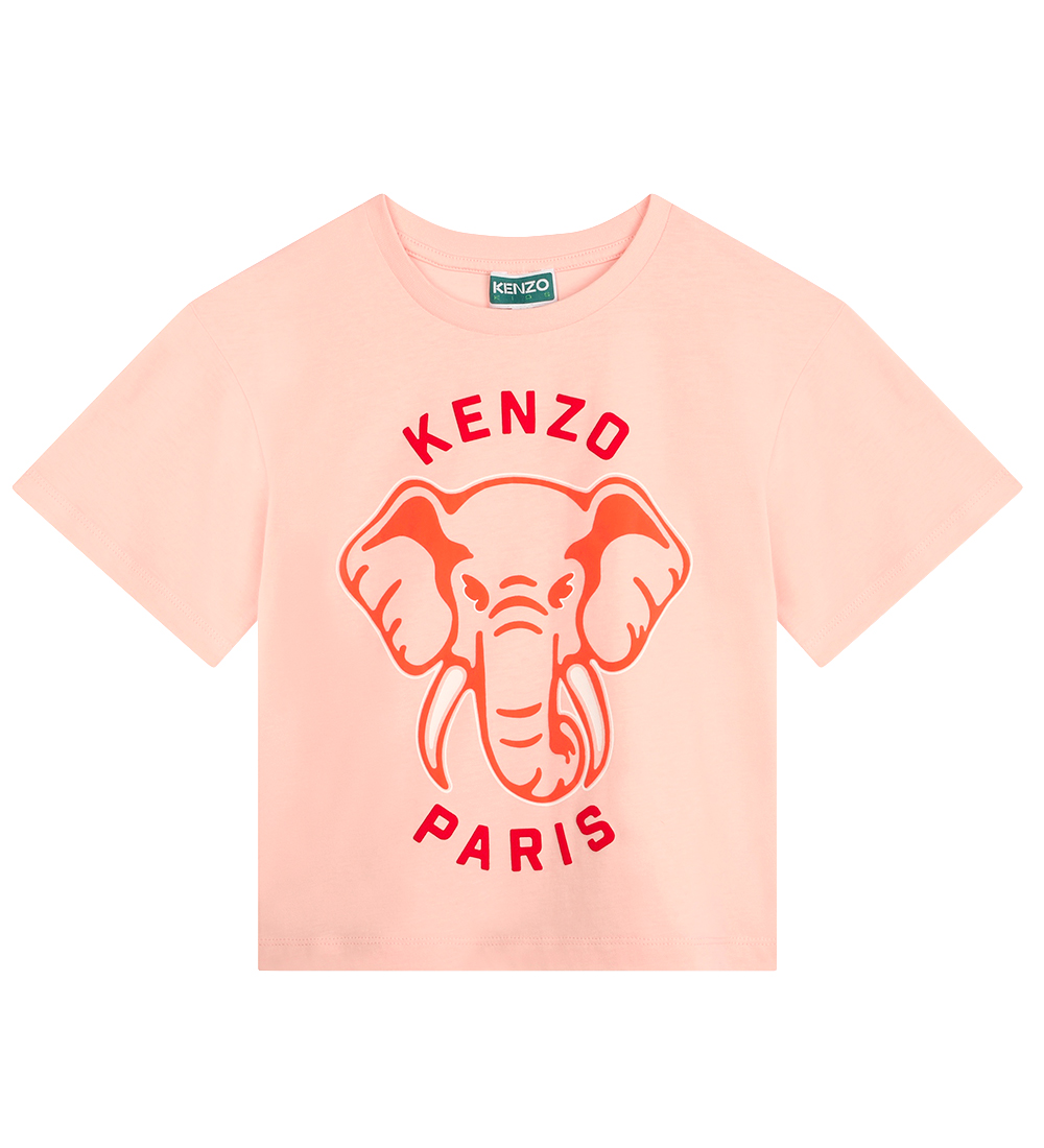 Kenzo Stuttermabolur - Blæður Bleikt M. Fíll