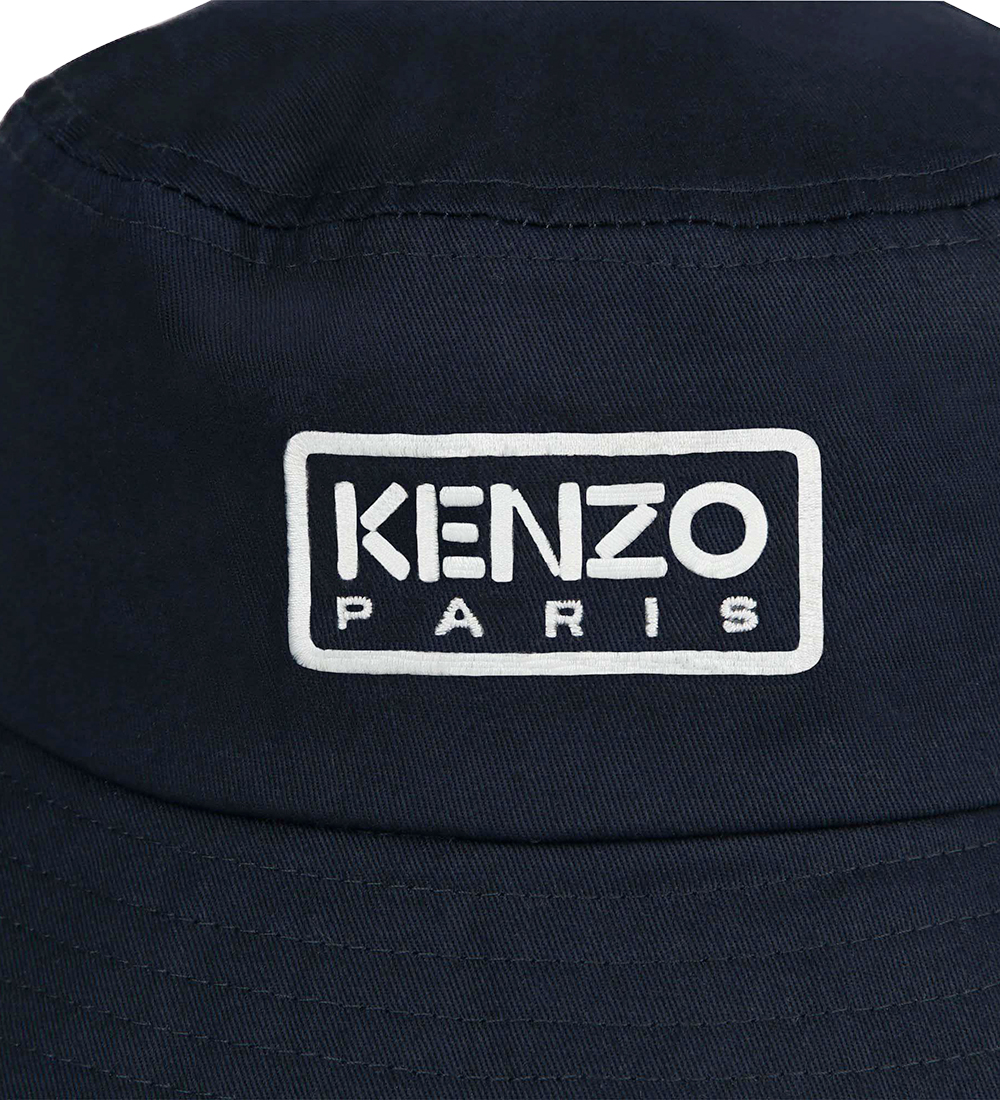 Kenzo Bucket Hat - Marinblå m. Vit