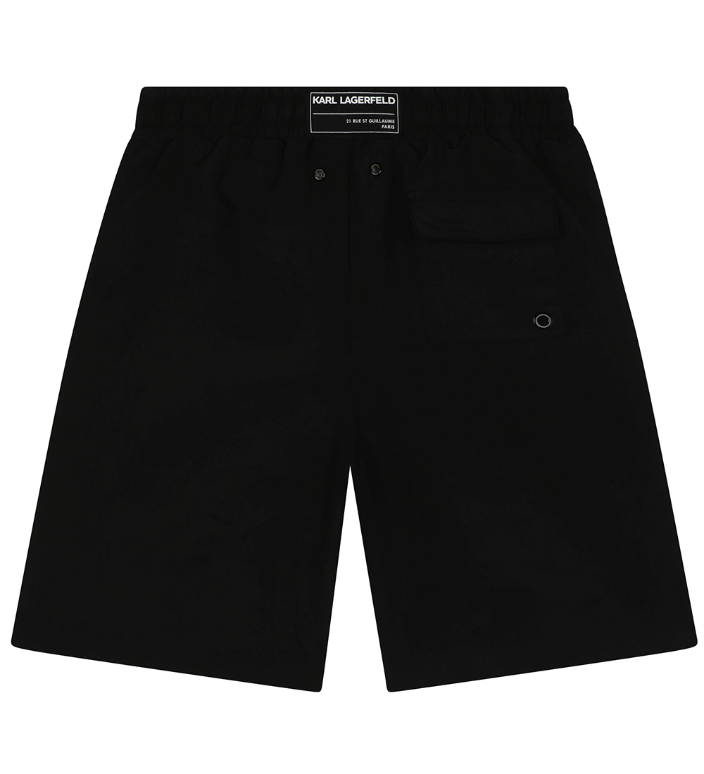 Karl Lagerfeld Badshorts - Svart m. Vit