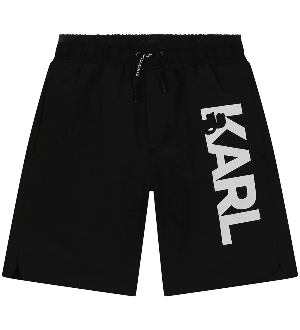 Karl Lagerfeld Badshorts - Svart m. Vit