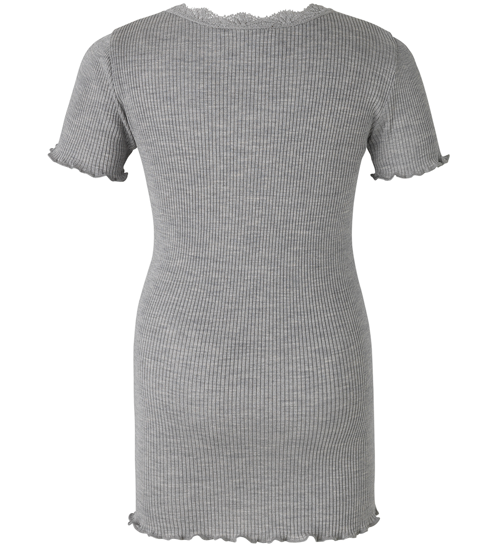 Rosemunde T-Shirt - Zijde/Katoen - Noos - Light Grey Melange