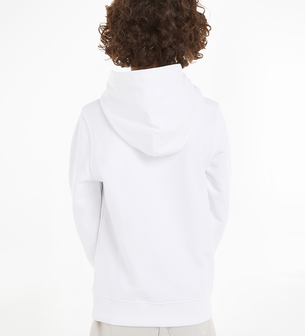 Calvin Klein Hoodie - Small Monogram - Bright White