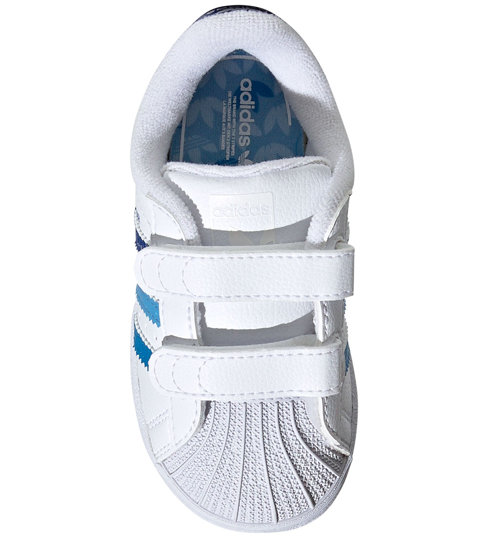adidas Originals Shoes - Superstar CF I - White/Blue