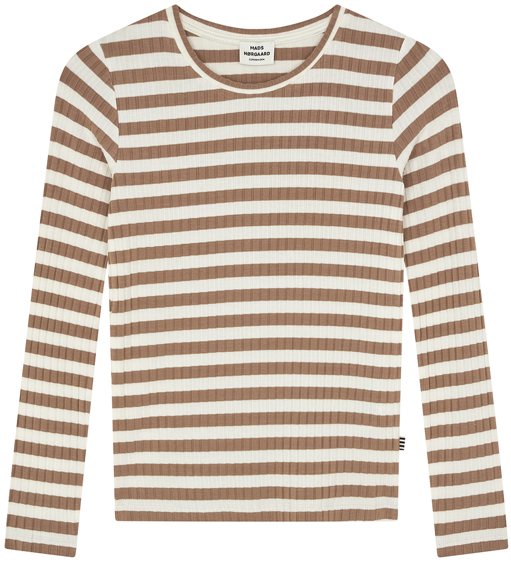 Mads Nørgaard Blouse - Rib - Talika - Tiger's Eye/Vanilla Ice