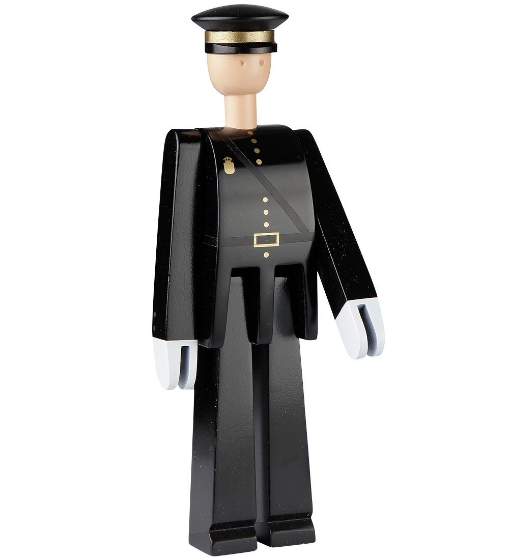 Kay Bojesen Holzfigur - Polizist - 20 cm - Schwarz