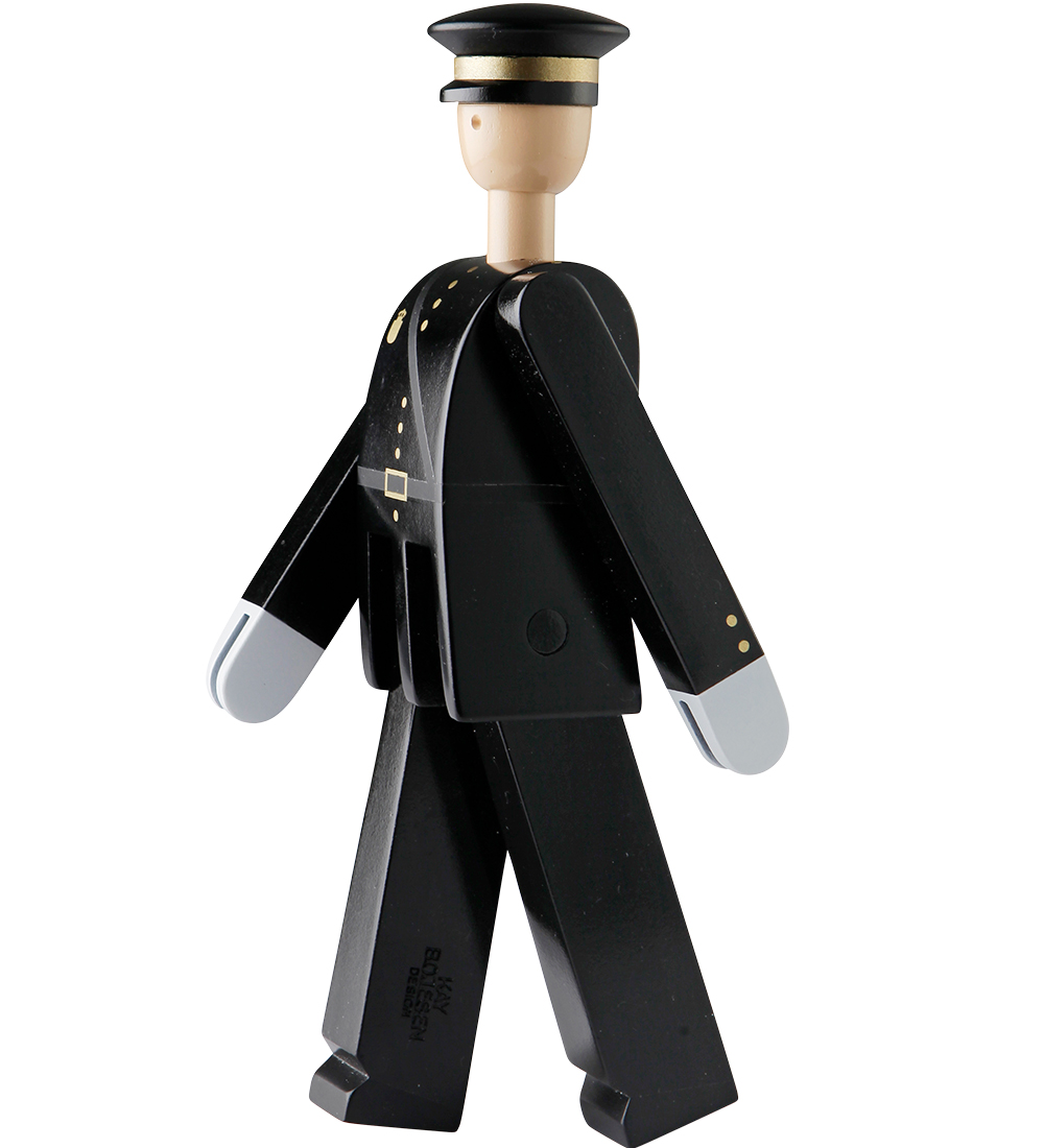 Kay Bojesen Holzfigur - Polizist - 20 cm - Schwarz