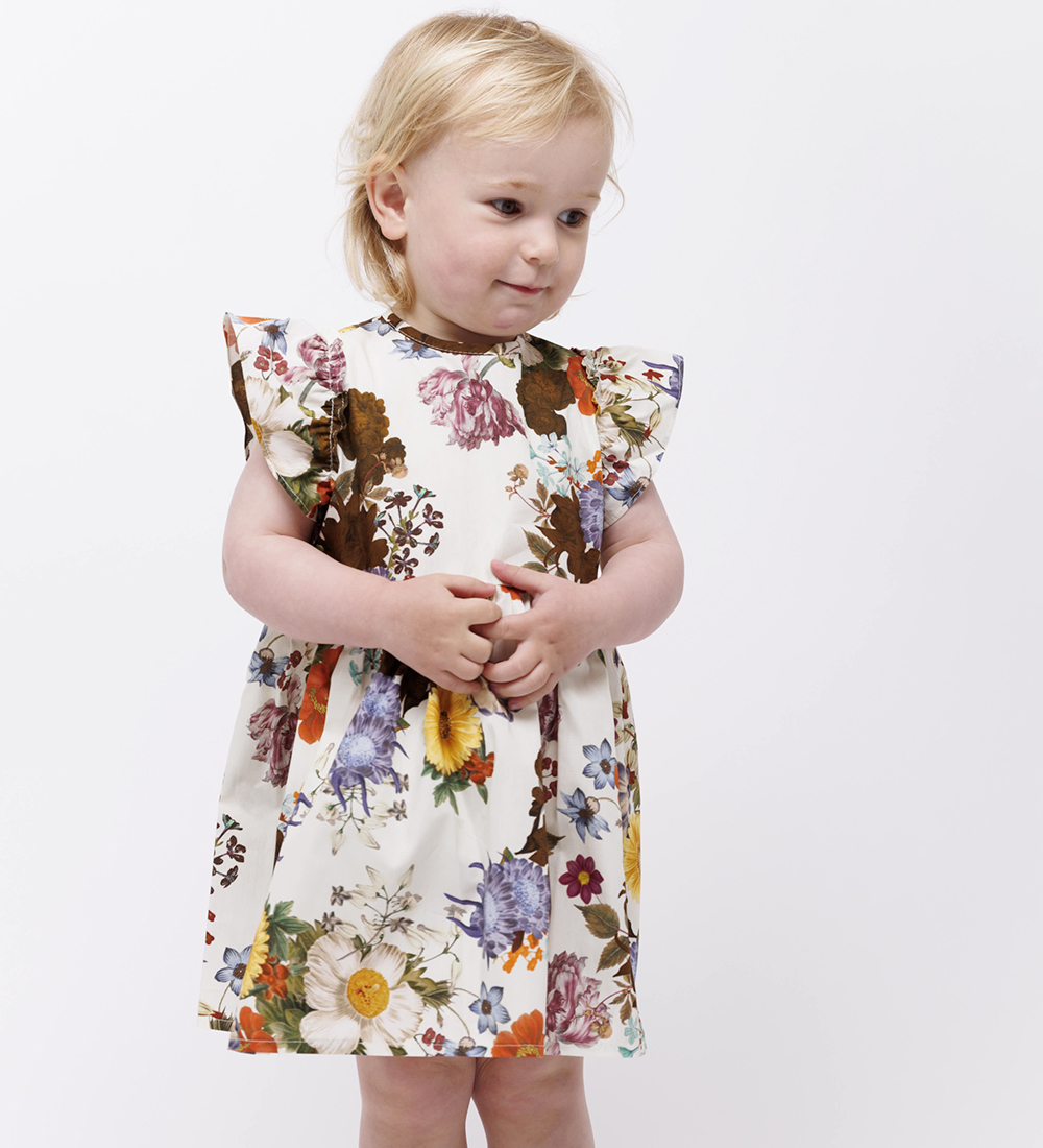 Christina Rohde Kleid - Weiß m. Blumen