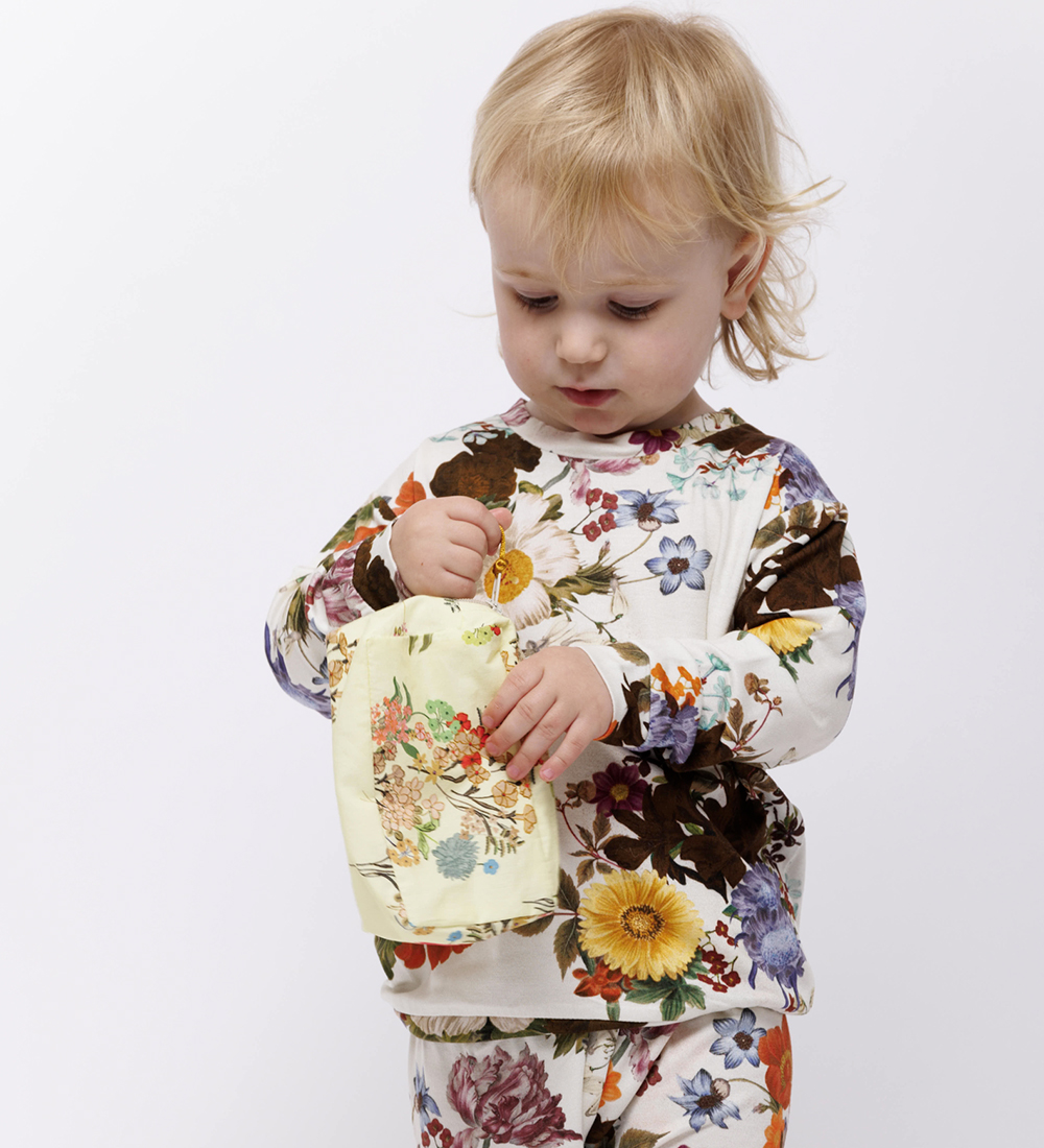 Christina Rohde Tas - Klein - Geel m. Bloemen