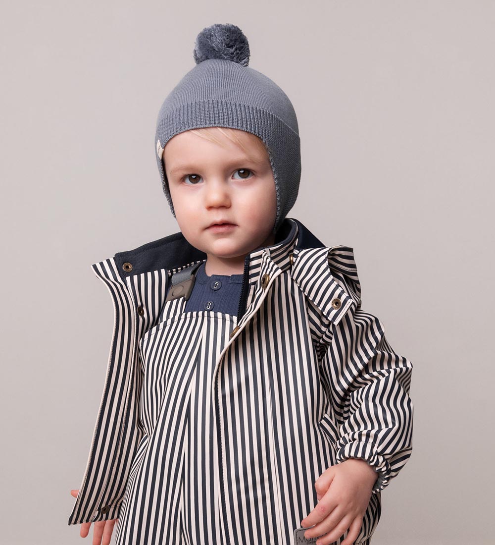 MarMar Baby Hat - Knitted - Aly - Feather Blue