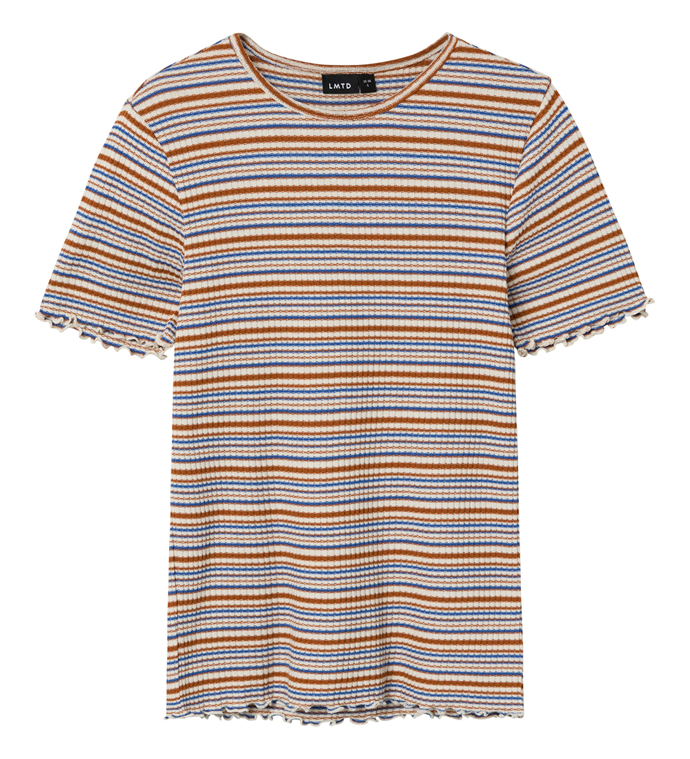 T-Shirt LMTD - Rib - NlfFilje Short Top - Ebb Canard Flow/Multi
