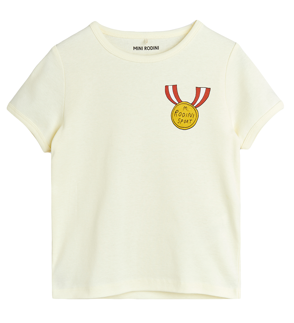 Mini Rodini T-shirt - Medal - White