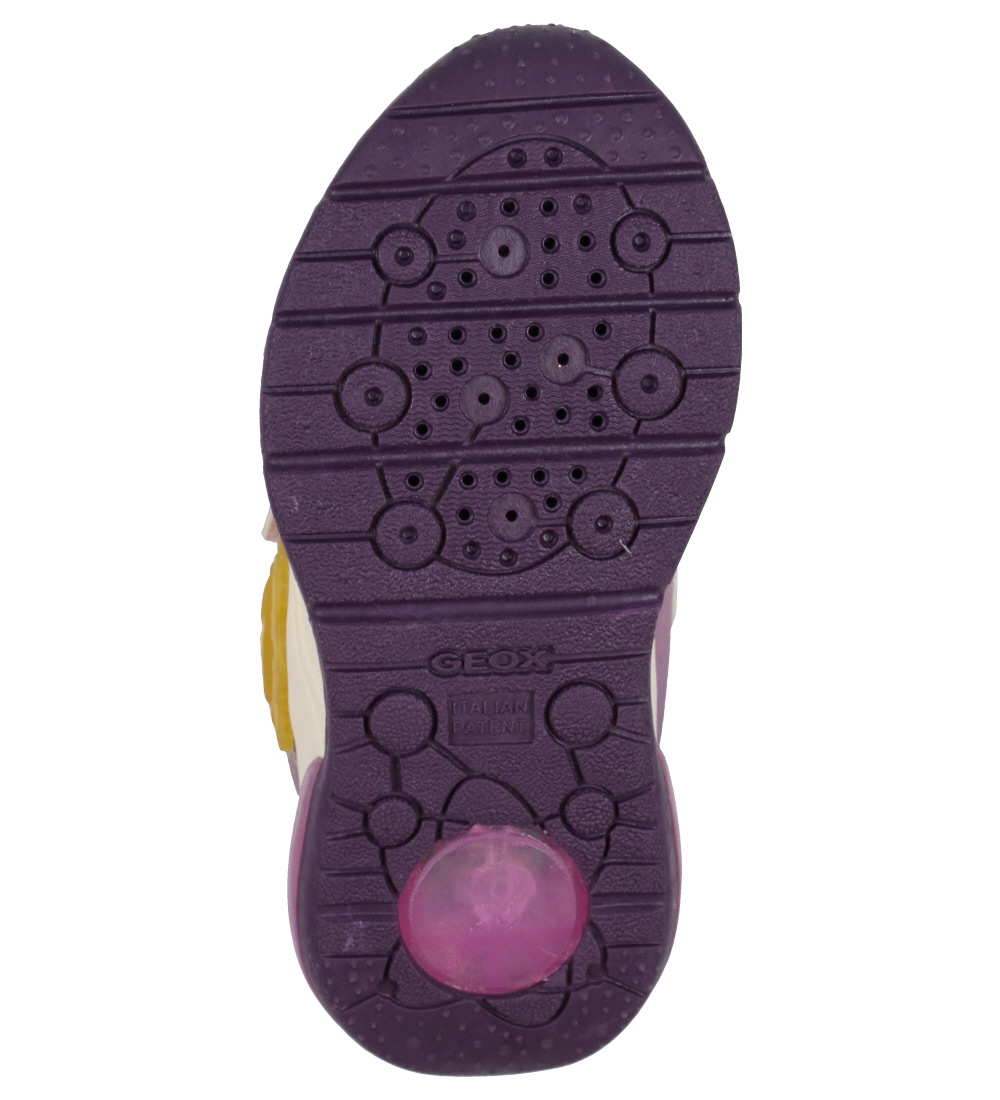 Geox Shoes w. Light - Spaceclub - Pink/LT Prune