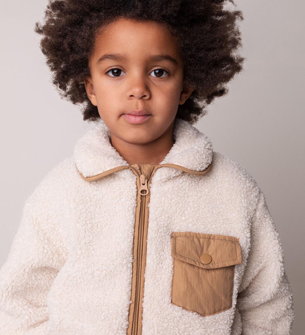 MarMar Fleece Jacket - Olda - Cumin Block