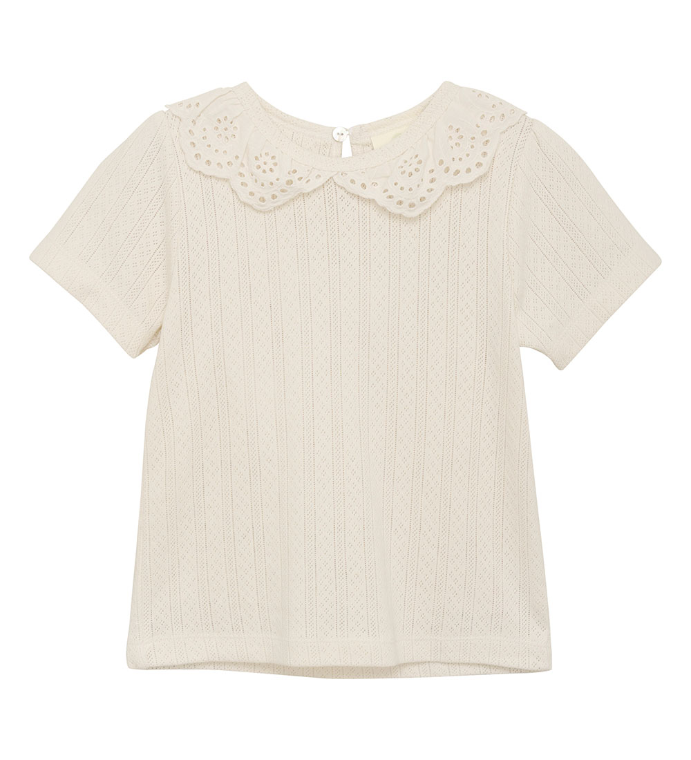 En Fant T-shirt - Pointelle - Egg nog