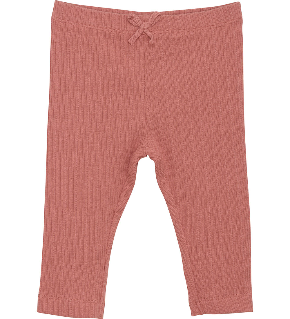 Leggings En Fant - Rib - Ancien Rose