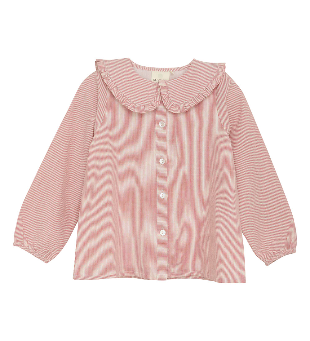 Chemise En Fant - Rayures - Ancien Rose