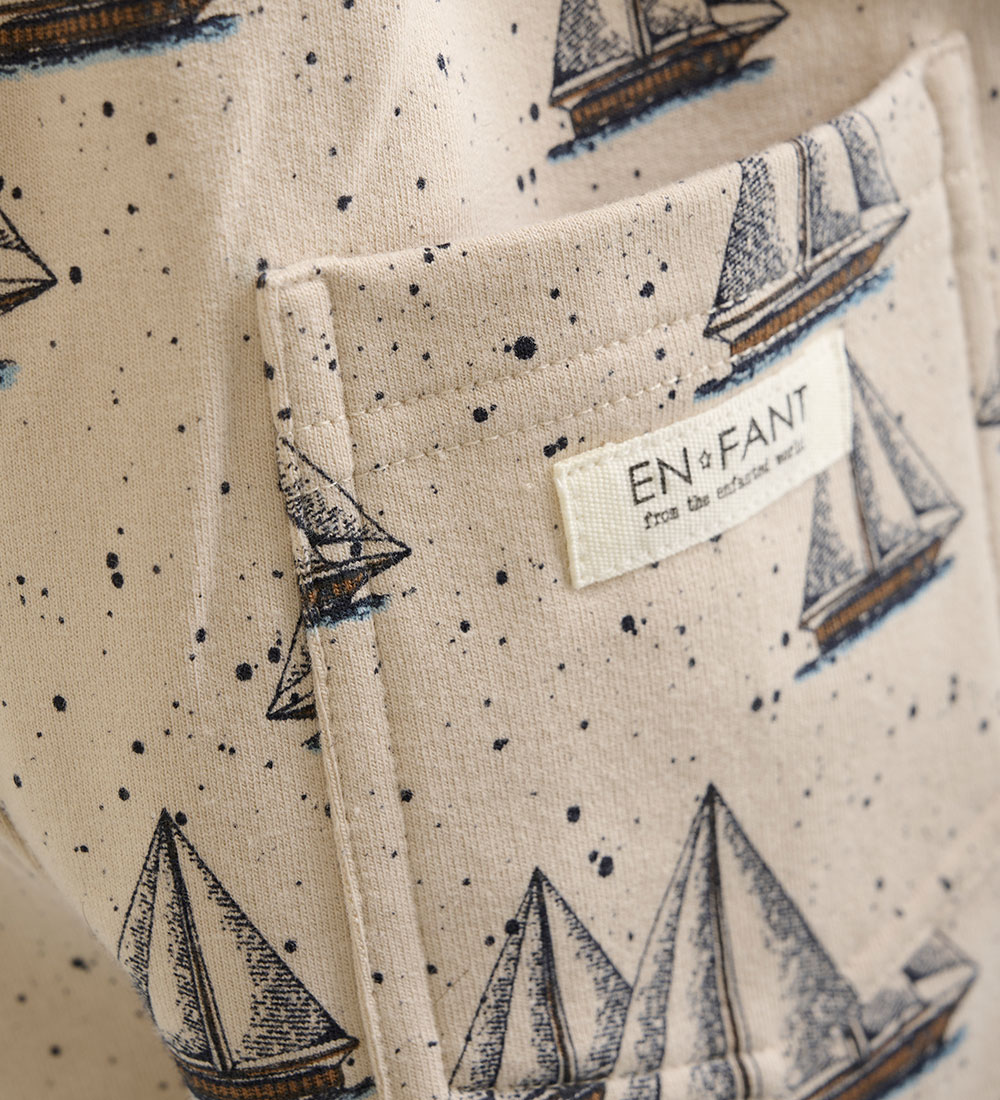 Shorts en Molleton En Fant - Ciment