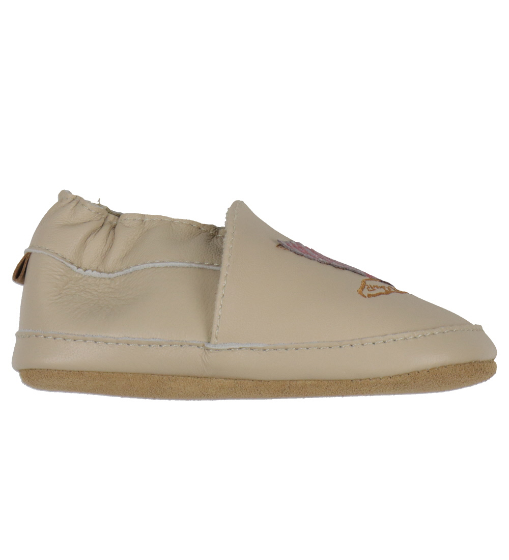 Melton Leder-Krabbelschuhe - Oxford Tan