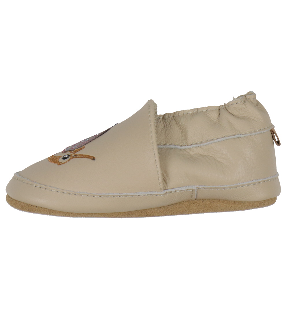 Melton Leder-Krabbelschuhe - Oxford Tan