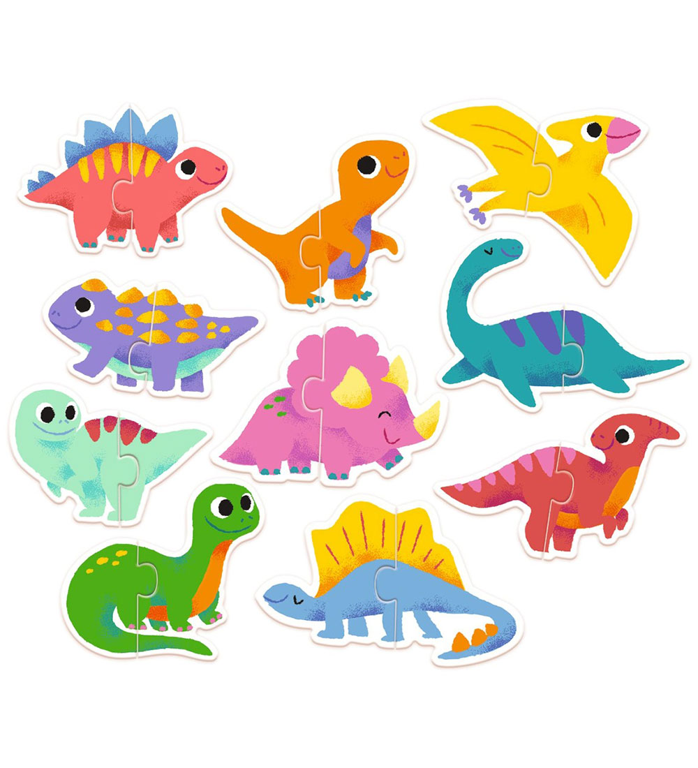 Djeco Jigsaw Puzzle - 10 pcs - Duo Dinos