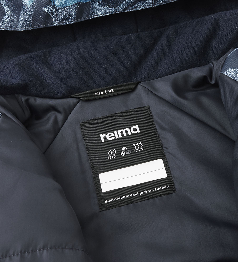 Reima Snowsuit - Puhuri - Navy w. Print