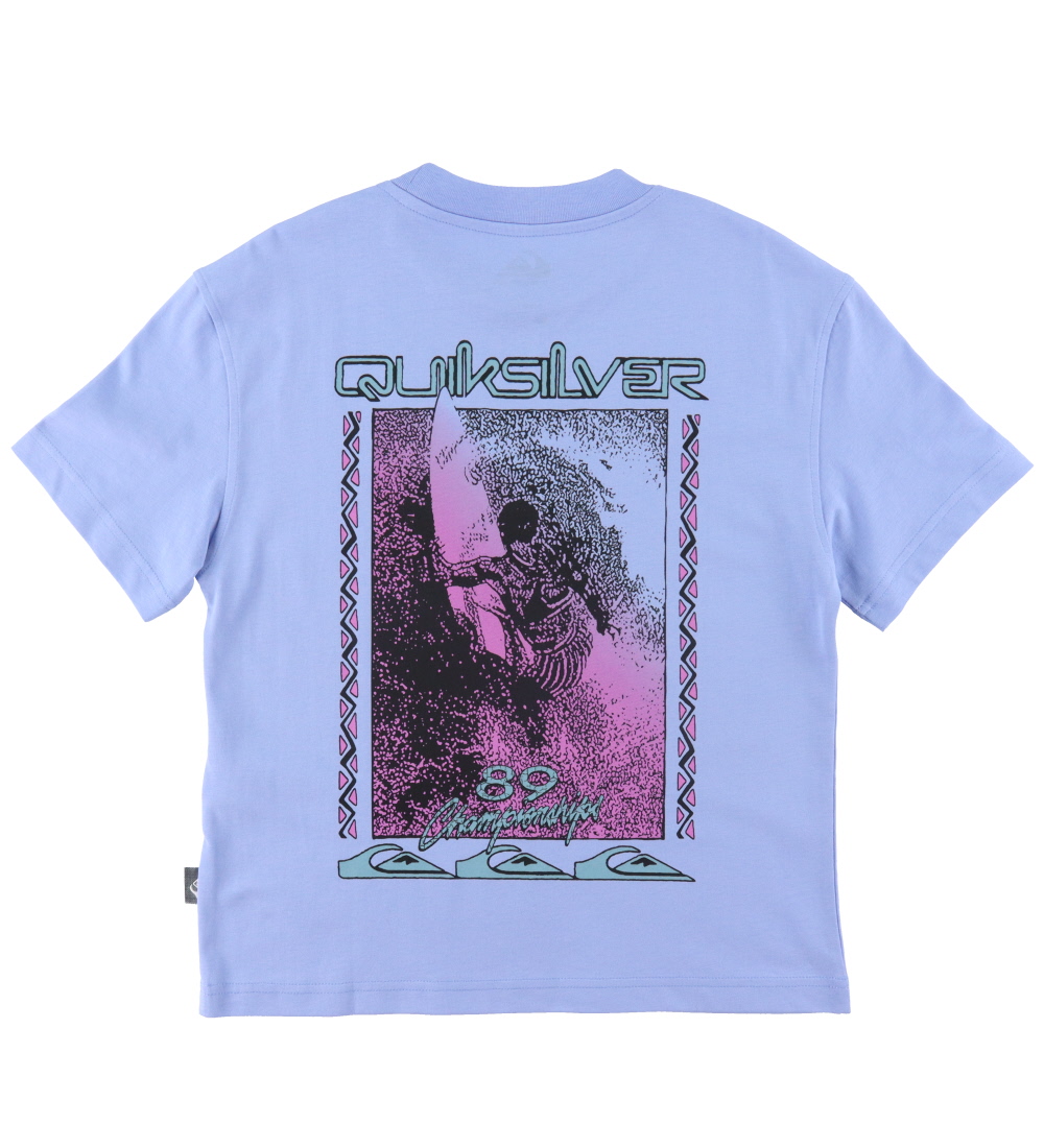 Quiksilver T-shirt - Back Flash SS - Light blue