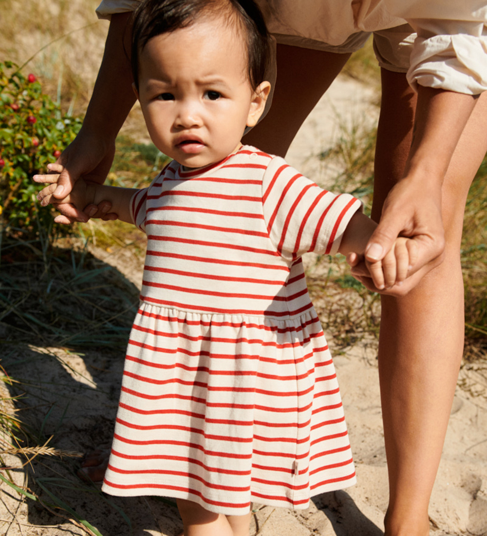 Wheat Dress - Anna - Red Stripe
