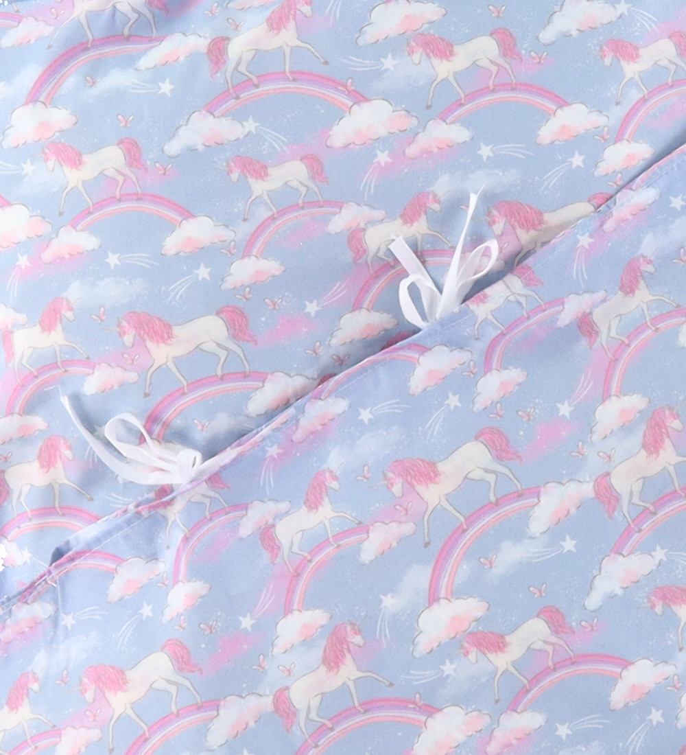 Nørgaard Madsens Bedding - Adult - Denim w. Unicorns/Regnb