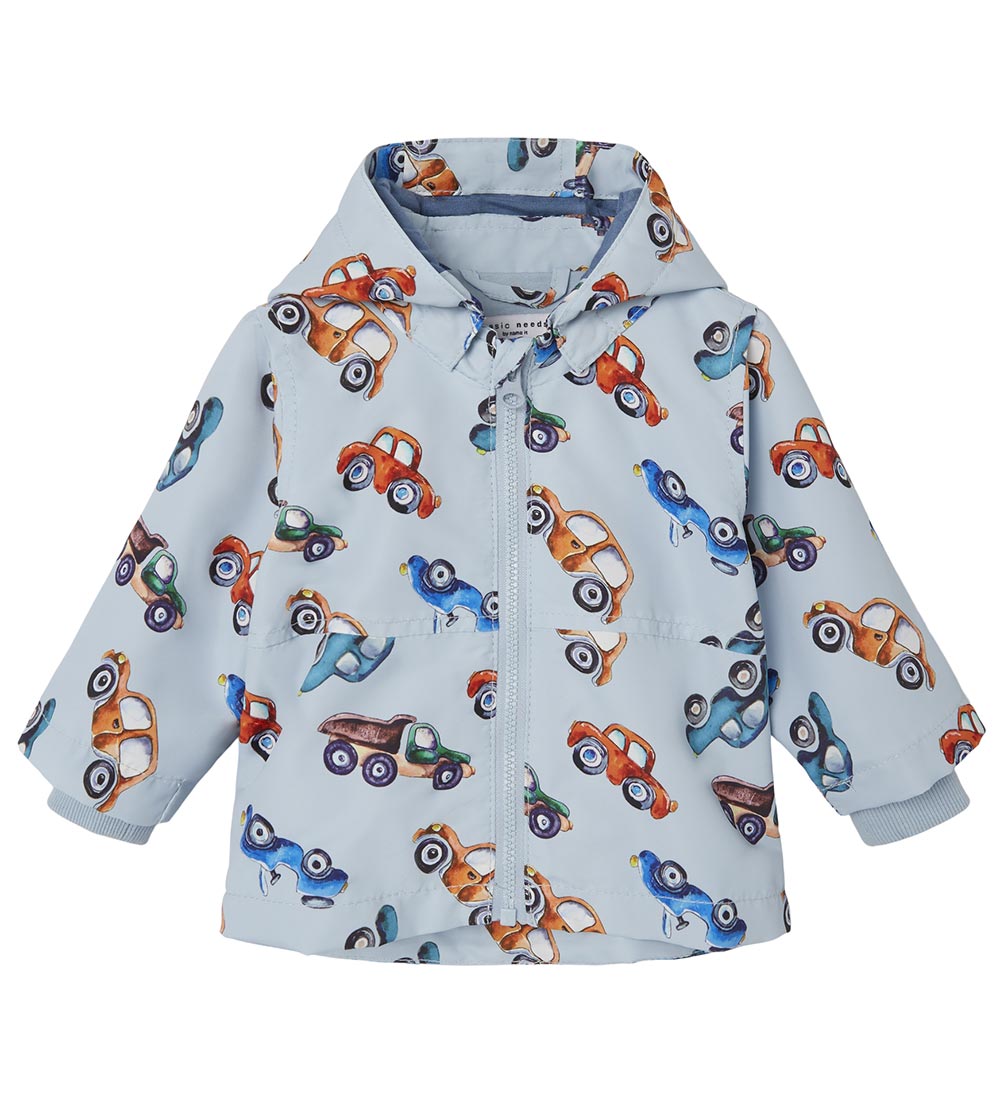 Name It Lightweight Jacket - NbmMax - Celestial Blue w. Cars