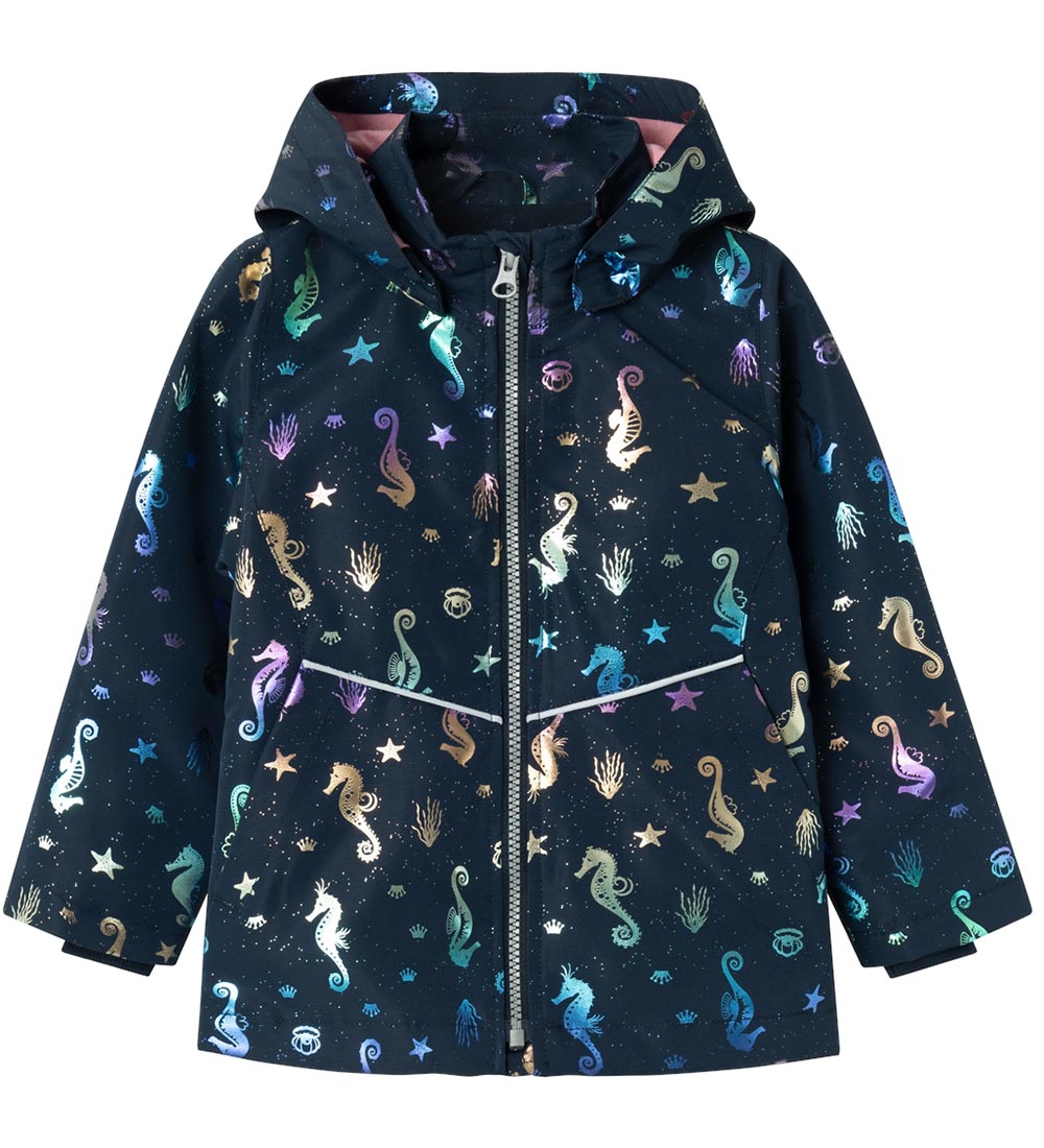 Name It Sumarjakki - NmfMaxi - Dark Sapphire M. Sjóhestar