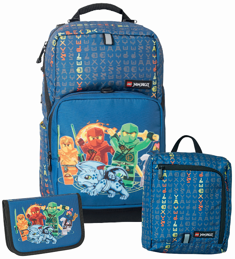 LEGO® Ninjago School Bag Set - Optimo - Blue w. Print