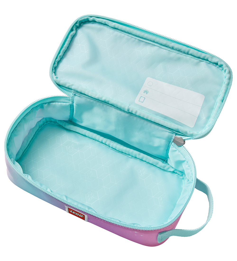 LEGO® Iconic Sparkle Pencil Case - Blue/Pink w. Print