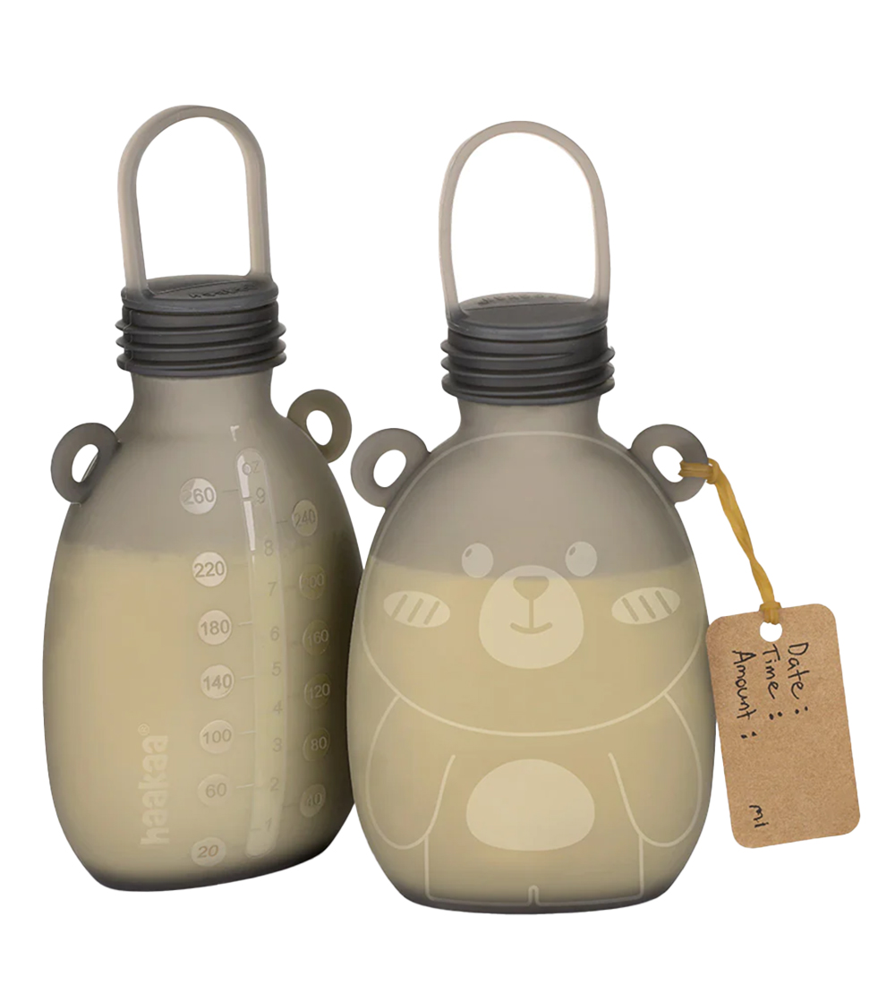 Haakaa Geymslupokar fyrir brjóstamjólk - 2 Pakki - 260 ml