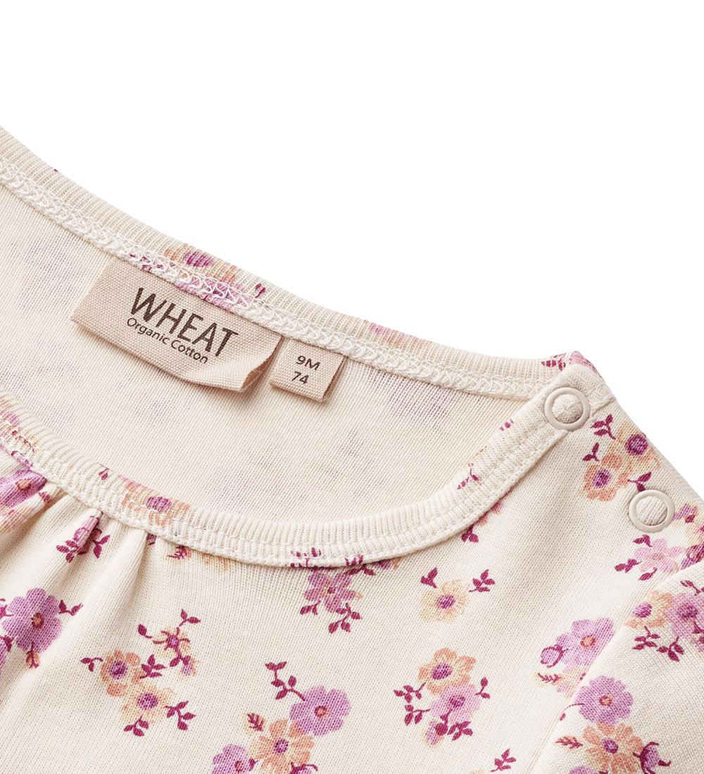 Wheat Bodysuit l/s - Elmine - Shell Flowers